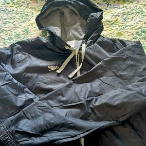 Speedo unisex black parka